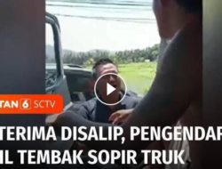 VIDEO: Tak Terima Disalip, Sopir Minibus Pukul dan Lepaskan Tembakan Airsoftgun ke Awak Truk