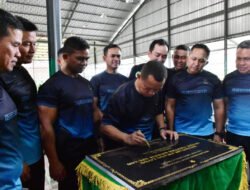 Danrem Tandatangani Prasasti Guna Resmikan  Gedung Basket Sport Center Korem 091/ASN