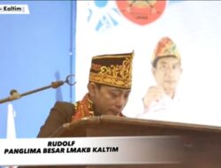 Panglima Besar Laskar Mandau Adat Kalimantan Bersatu Rudolf Kukuhkan DPD Balikpapan