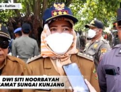Penertiban Lapak PKL di wilayah Kecamatan Sungai Kunjang