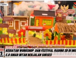 Hasil Karya Seni Workshop dan Festival Mading 3D