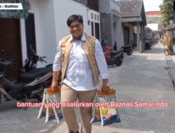 Baznas Samarinda Salurkan Bantuan Korban Kebakaran Di Kelurahan Teluk Lerong
