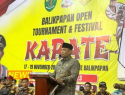 Seno Aji Berikan Apresiasi Kejuaraan Karate Liga Pelajar Se-Kaltim