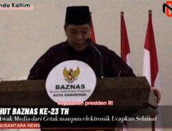 Jurnalis Provinsi Kaltim Ucapkan HUT BAZNAS KE-23