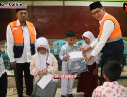 Baznas Samarinda Berikan Santunan Siswa-Siswi SDN 005 Korban Kebakaran Jl Dr Sutomo