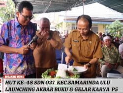 HUT SDN 0027 Kecamatan Samarinda Ulu Meriah dengan Peluncuran Buku Akbar dan Beragam Acara Seni