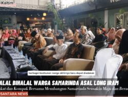 Warga Long Iram di Samarinda Perkuat Silaturahmi Melalui Halal Bihalal
