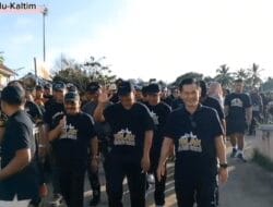 Bawaslu Mahakam Ulu Kampanyekan Tolak Politik Uang Lewat Jalan Sehat