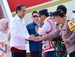 Kapolda Kaltim Sambut Presiden Jokowi di Bandara Nusantara, Awali Peninjauan Fasilitas Kesehatan di IKN