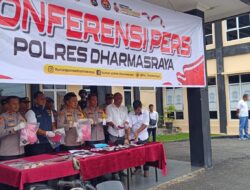 Polres Dharmasraya Paparkan Hasil Penanganan Kasus Selama Tahun 2024