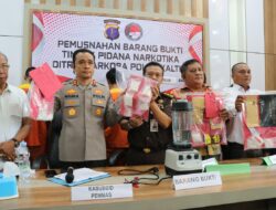 Polda Kaltim Musnahkan Sabu 488,9 Gram dan 154 Pil Ekstasi Dukung Program Pemberantasan Narkoba