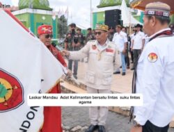Resmi Dilantik! Irwanto Pimpin Laskar Mandau Adat di Kabupaten Paser