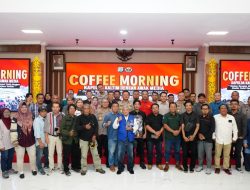 Perkuat Sinergi, Kapolda Kaltim Gelar Coffee Morning Bersama Awak Media