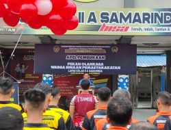 Apel Pembukaan Pekan Olahraga WBP Peringati HUT ke-80 RI di Lapas Kelas IIA Samarinda