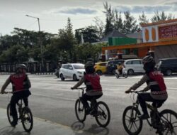 Hadirkan Rasa Aman dan Humanis, Ditsamapta Polda Kaltim Gencarkan Patroli Sepeda di Balikpapan