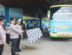 Polresta Samarinda Berangkatkan 152 Pemudik Gratis ke Balikpapan