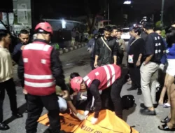 Laka Tunggal di Sudirman Balikpapan, Brimob Kaltim Bergerak Cepat Selamatkan Korban