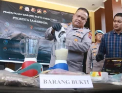 Kapolresta Samarinda Musnahkan Ribuan Gram Narkotika, Barang Bukti Senilai Miliaran Rupiah