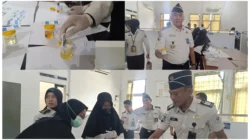 Pastikan Negatif dari Penggunaan Zat Terlarang, Jajaran Kanwil Ditjenpas Kaltim Laksanakan Tes Urine