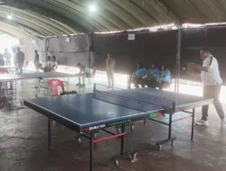 Petugas dan WBP Lapas Samarinda Adu Sportivitas di Turnamen Futsal dan Tenis Meja
